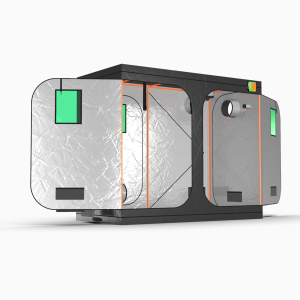 Green Qube V Grow Tent GQ1224 1 2 x 2 4 x 2m OR 2 2m SIDE 1