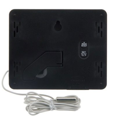 thermometre intext avec sonde filaire 82x99mm noir otio 2